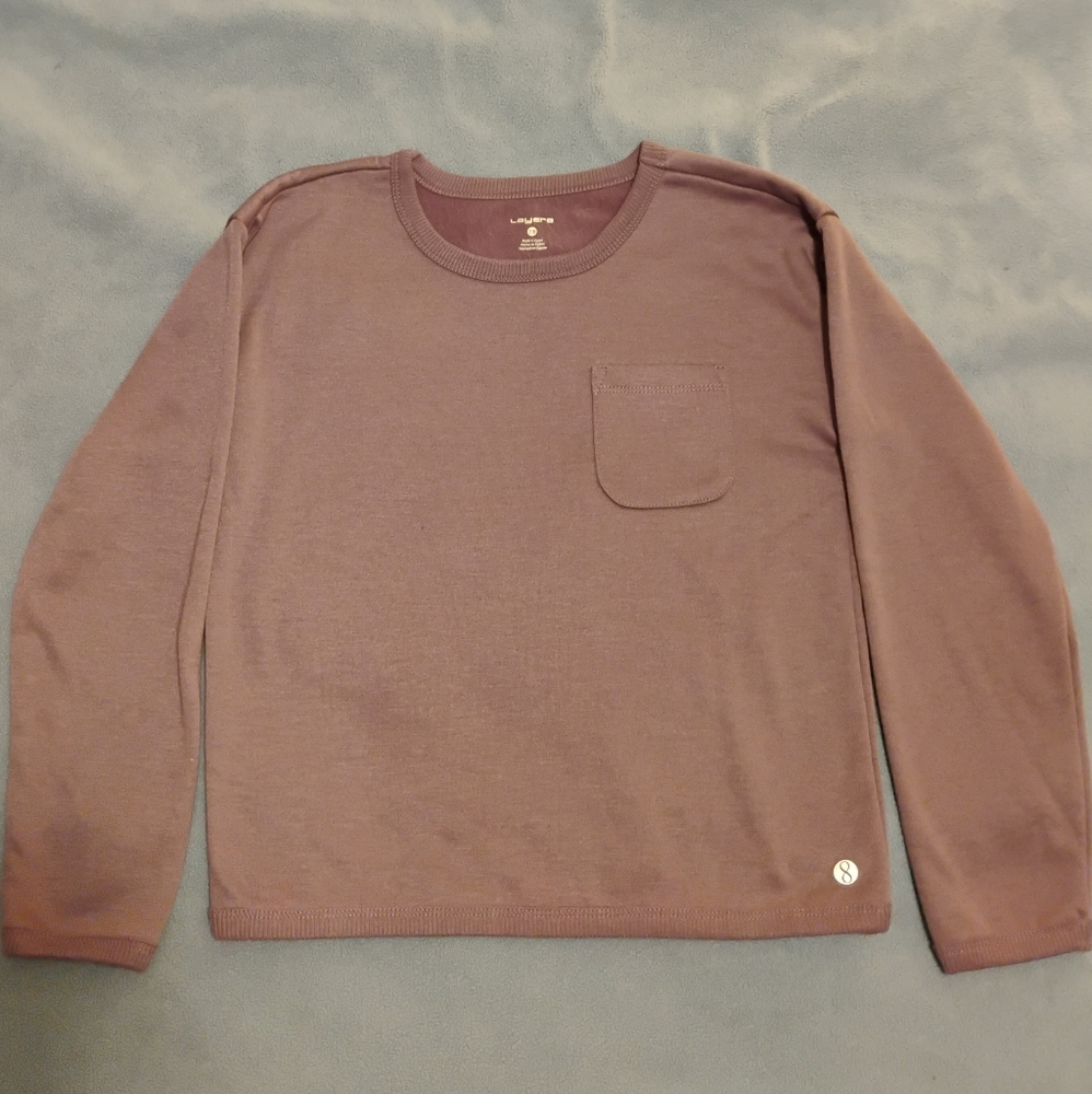 Layer8 Purple Long Sleeve sweatshirt. Size girls 7/8
